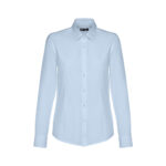 THC TOKYO WOMEN II. Women's long-sleeved oxford shirt with pearl coloured buttons