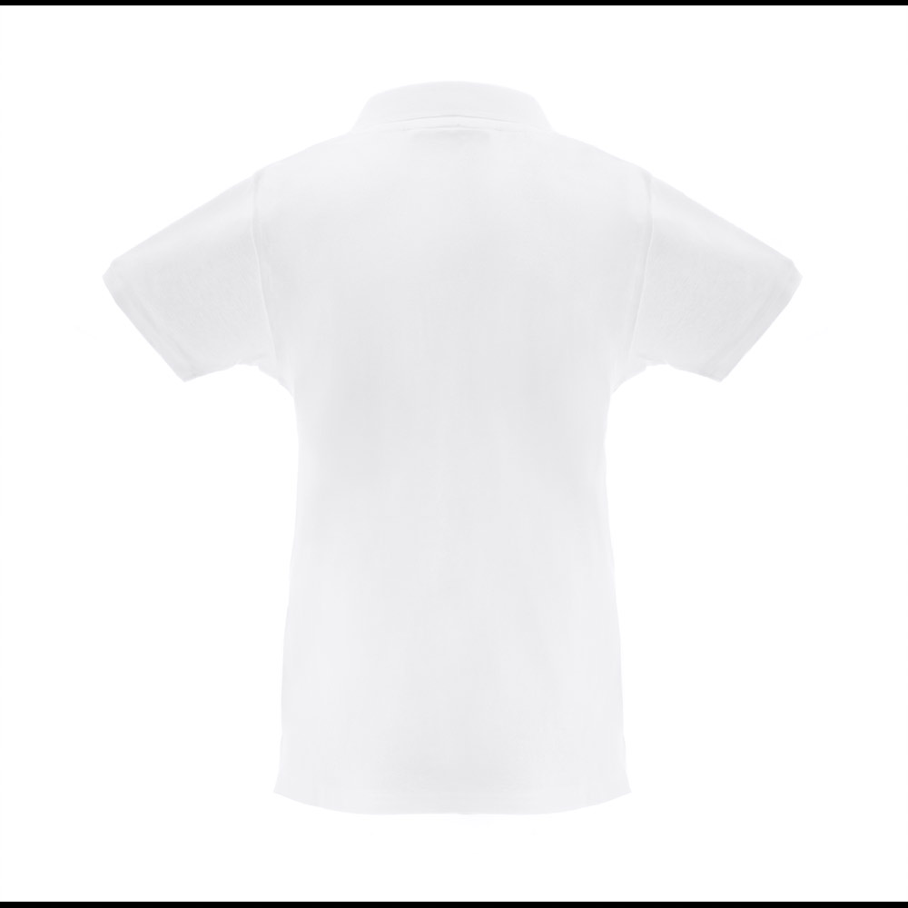 30261_106-b THC MONACO WOMEN WH. Women's short-sleeved polo shirt in carded cotton - Image 1