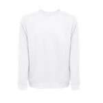 THC COLOMBO WH. Unisex sweatshirt in Italian with ribbed collar, cuffs and waistband. White - Image 3