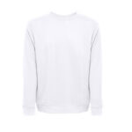 THC COLOMBO WH. Unisex sweatshirt in Italian with ribbed collar, cuffs and waistband. White - Image 2