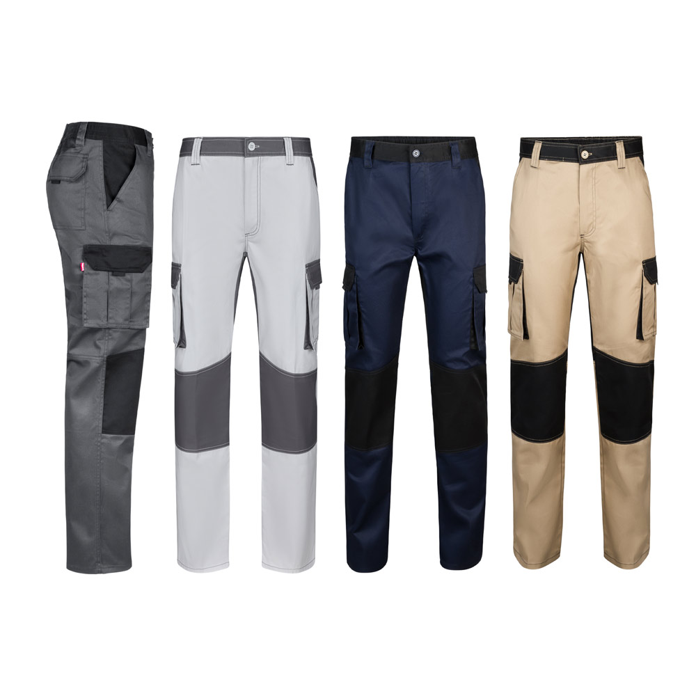 36029_set VL NJORD. Two-tone multi-pocket twill trousers (240 g/m²), in cotton (35%) and polyester (65%) - Image 1