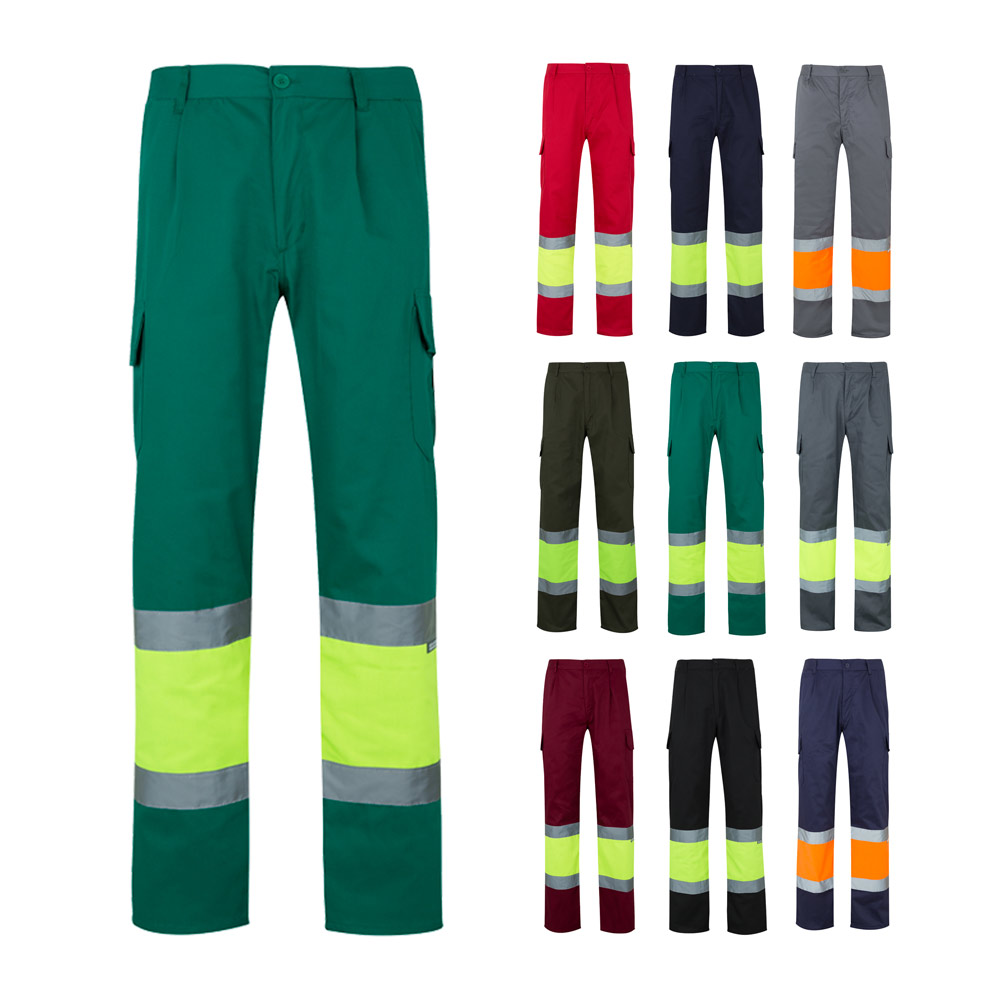 36054_set VL POSEIDON. Two-tone multi-pocket twill trousers (210g/m²), in cotton (20%) and polyester (80%) - Image 1