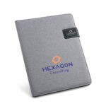RIORDAN. A4 folder in imitation linen and PU with lined pages - Image 3