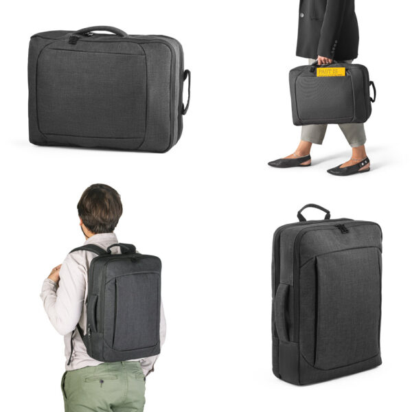ALEXANDRIA. 15'6" 2 in 1 Laptop backpack in 600D polyester