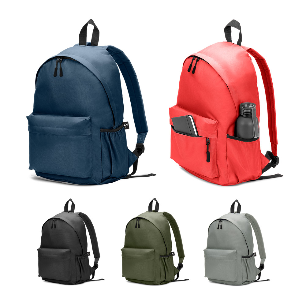 92375_set ROSARIO. Classic backpack with a timeless design in 600D recycled polyester - Image 1