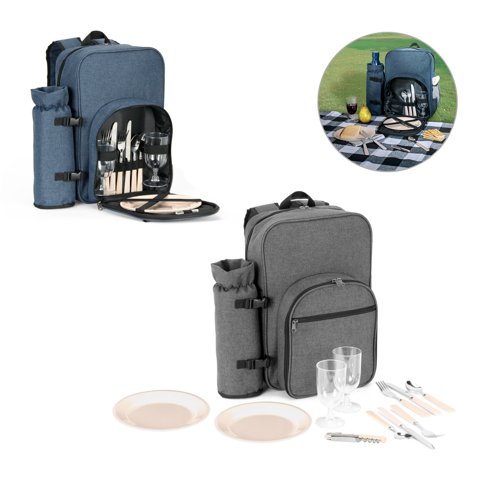 92385_set WHITSUNDAY. 600D High Density Recycled Polyester Picnic Cooler Backpack - Image 1