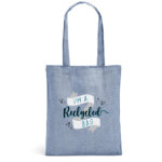 RYNEK. Recycled cotton bag (70%) and polyester (30% rPET) (140 g/m²) - Image 3