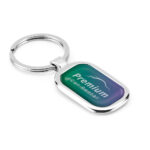 ZABEL. Metal keyring designed for customisation by doming - Image 2