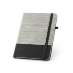 ROUSSEAU. A5 notepad in straw fibre and cotton canvas with lined pages - Image 4