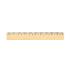WESLEY 20. Pine wood ruler with 20 cm scale - Image 4