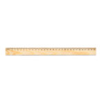WESLEY 30. Pine wood ruler with 30 cm scale - Image 5