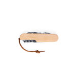 RYKER. Multifunctional bamboo and stainless steel pocket knife with PU handle - Image 7