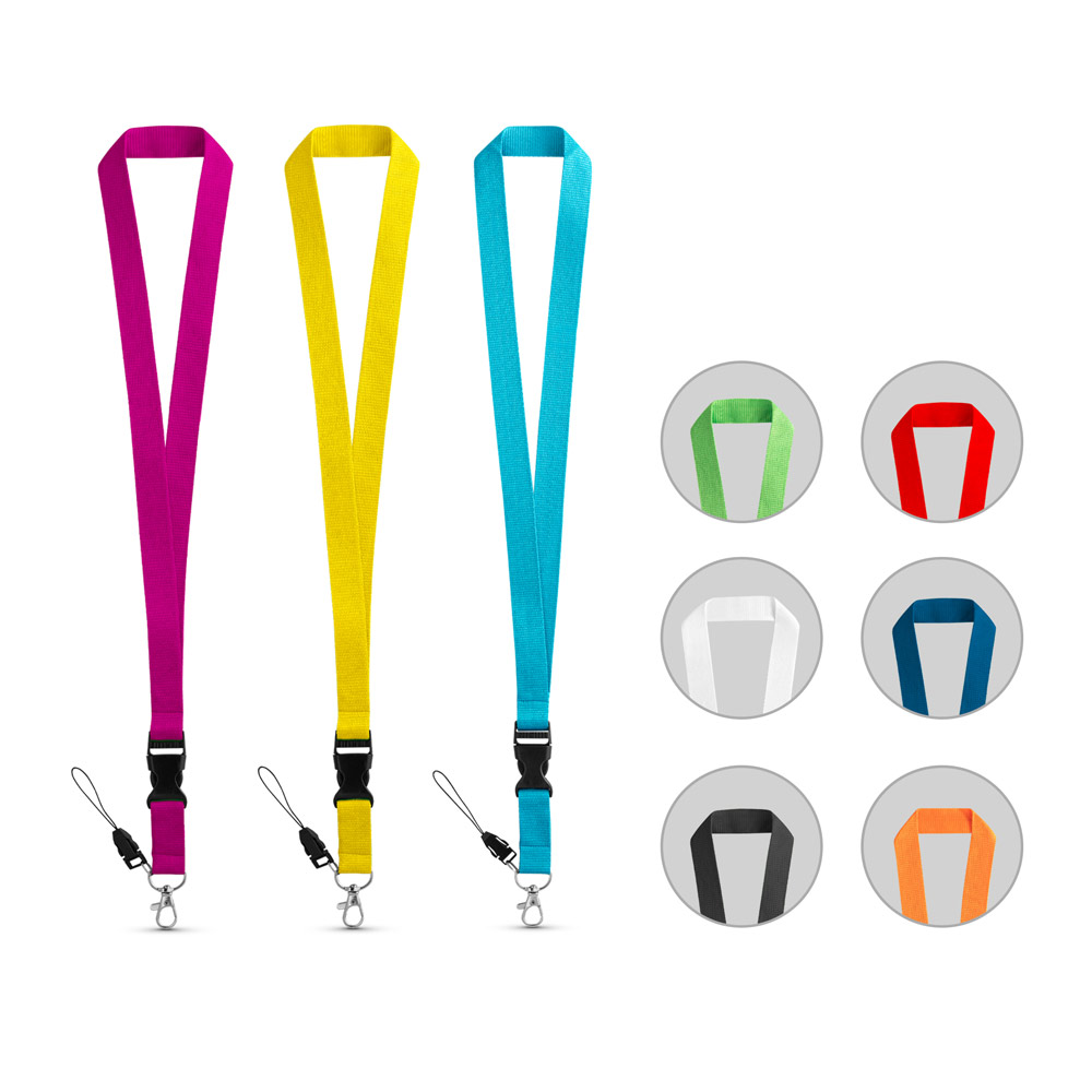 94401_set ANQUETIL. Polyester lanyard with metal carabiner - Image 1