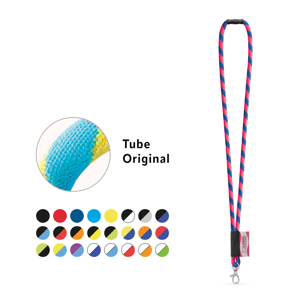 94422_set WISBECH. SET Lanyard TUBE Long (Ø 7 mm) with Hook Trigger Snap 9 mm and safety lock Ø 7 mm - Image 1
