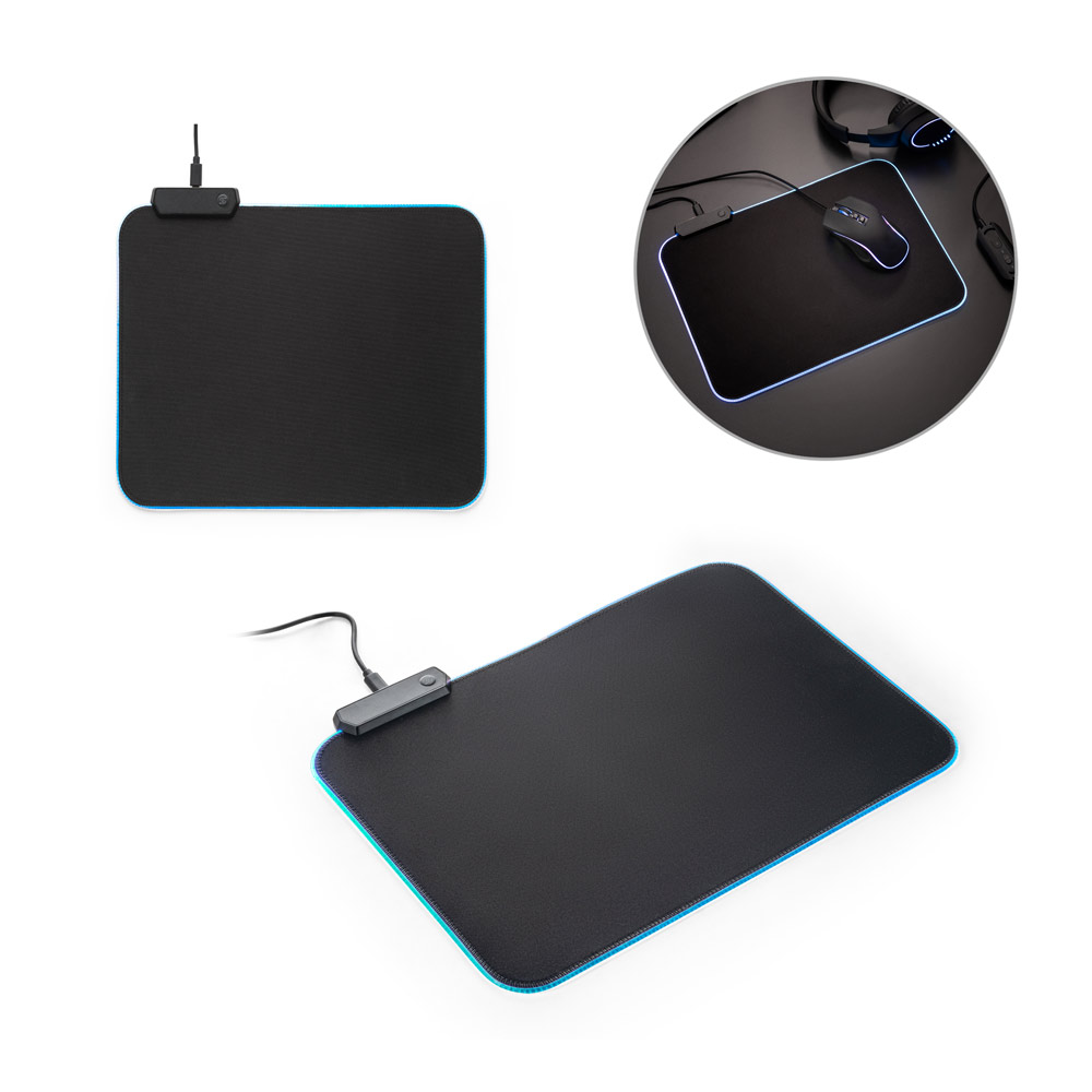 97134_set THORNE MOUSEPAD RGB. Gaming mouse mat with RGB LED lights in polyester - Image 1