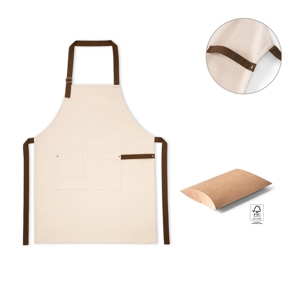 99815_set HOLM. 100% cotton canvas apron (320 g/m²) with metal details - Image 1