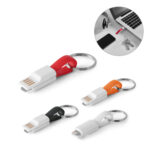 RIEMANN. USB cable with 2 in 1 connector in ABS and PVC